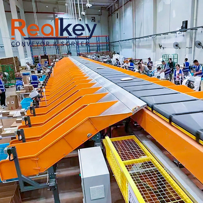 Buon prezzo Sorting di pacchi Intelligent Loop Cross Belt Sorting con software avanzato per regolazioni di classificazione in tempo reale in linea