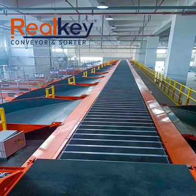 quality High Speed Sorting Narrow Belt Sorter Conveyor Warehouse Logistic Courier Sortation Center factory